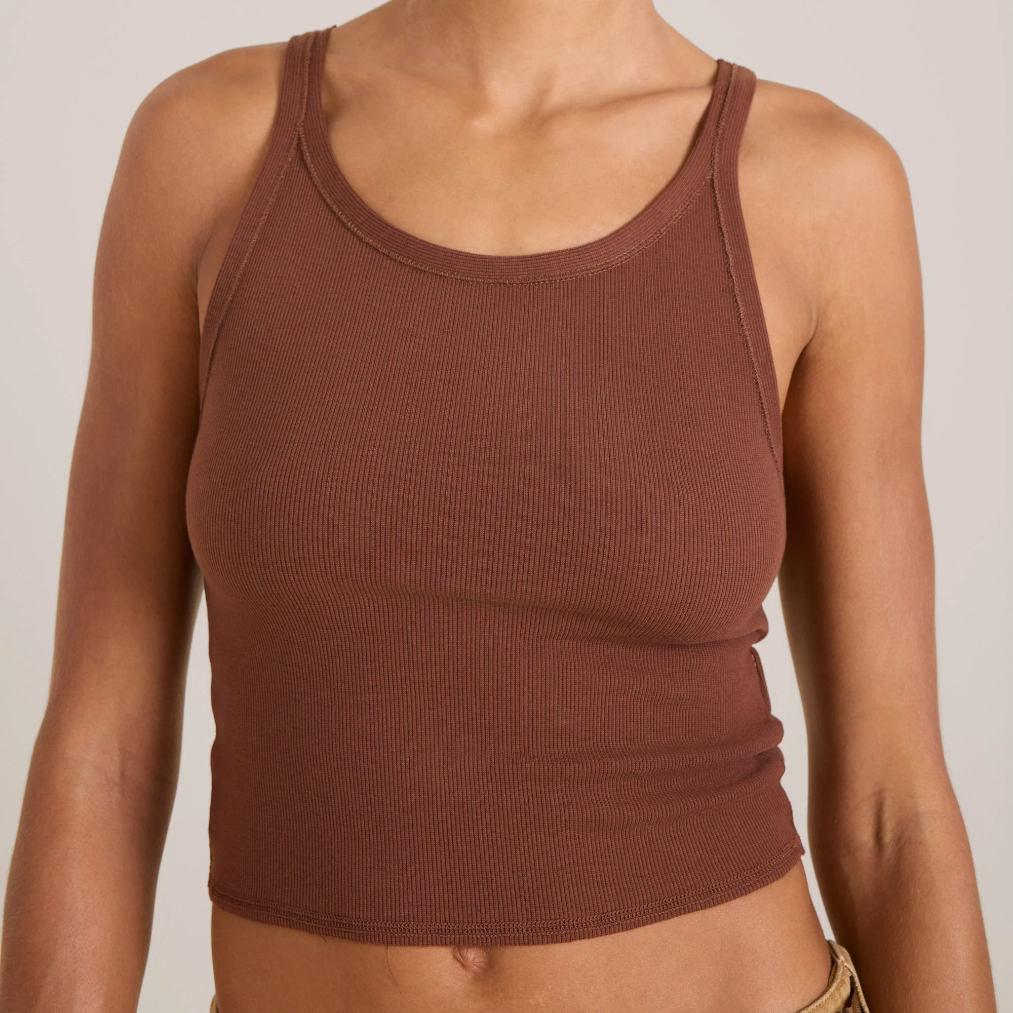 Wind Worn Tank Top - Sepia - Image 4