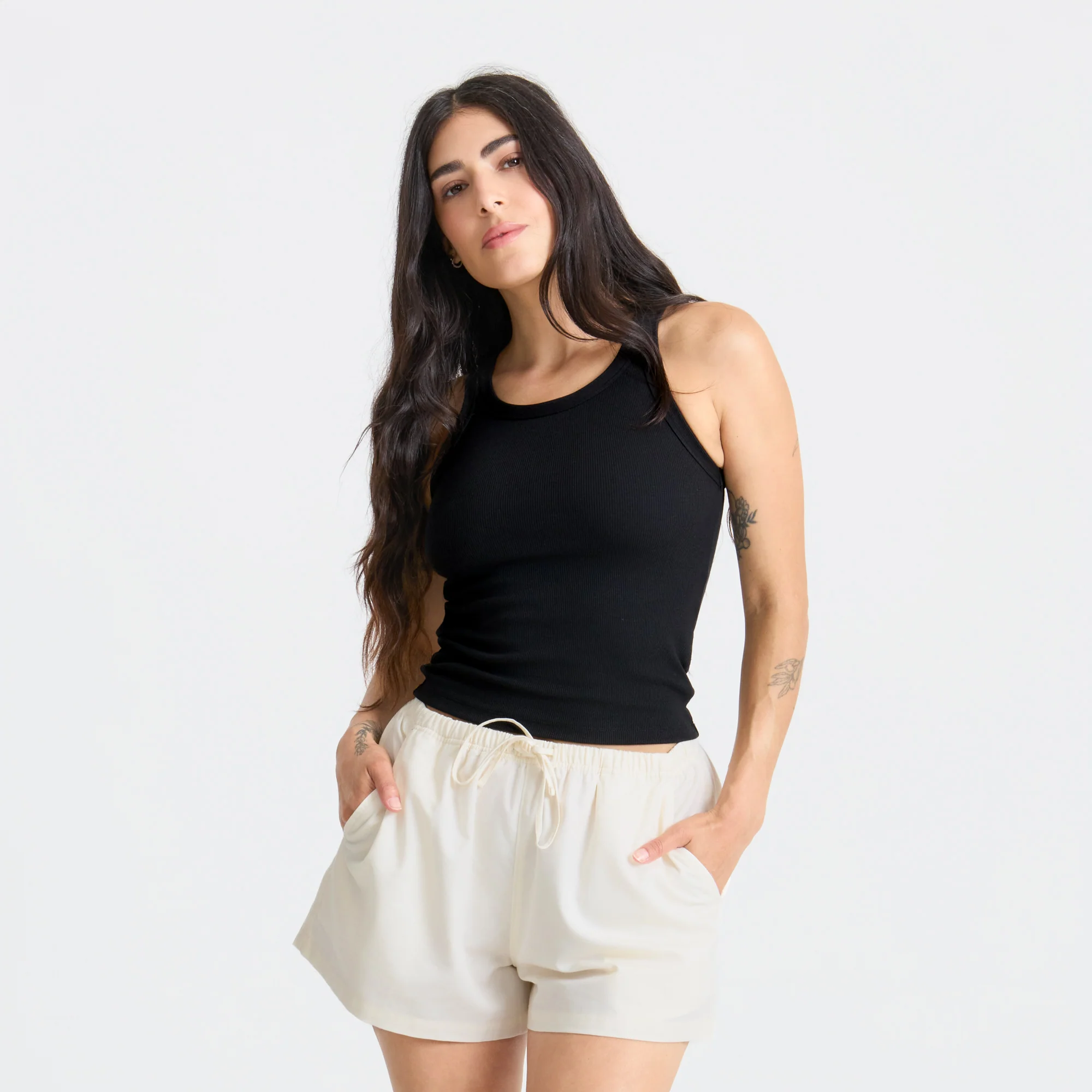 Wind Worn Tank Top - Black - Image 2