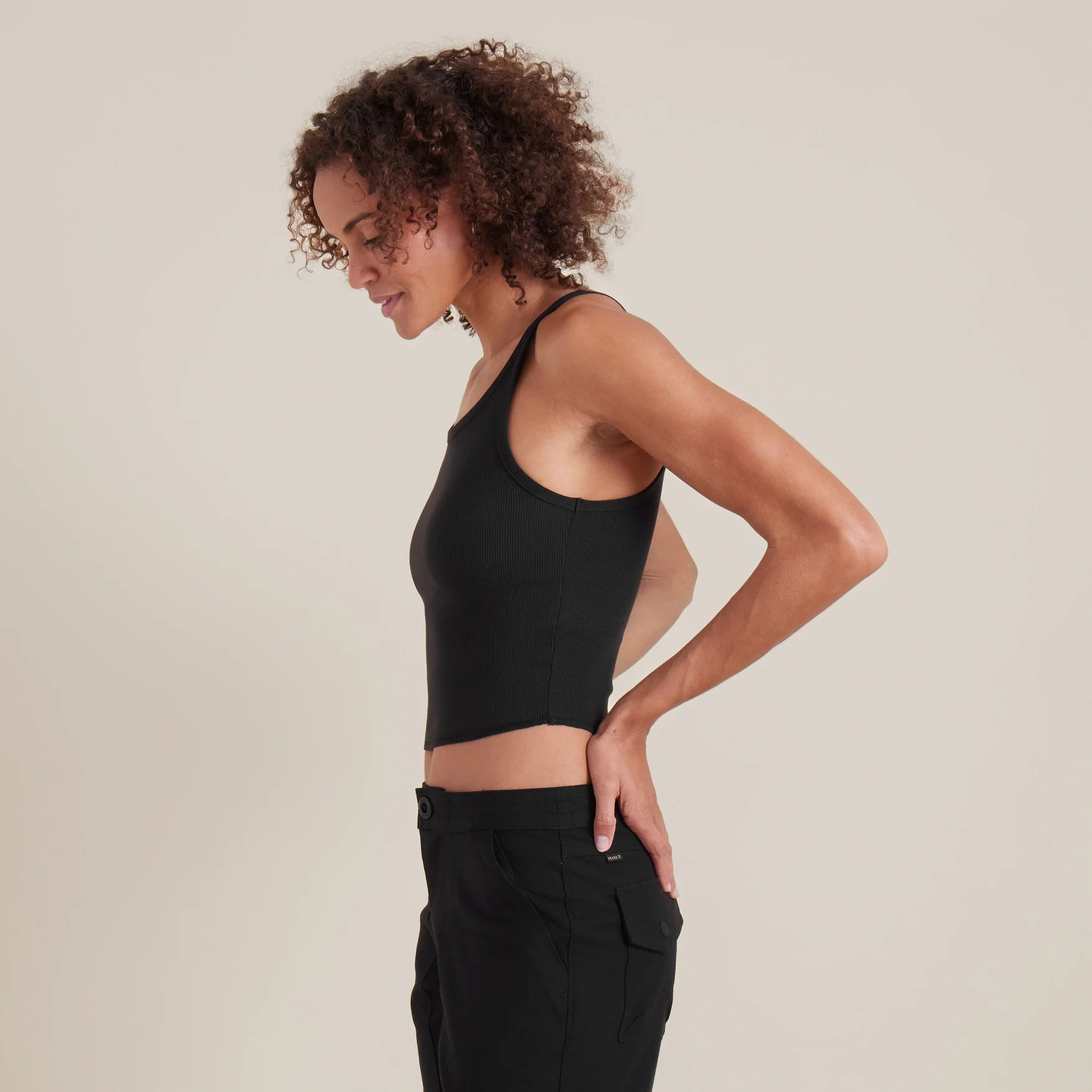 Wind Worn Tank Top - Black - Image 3