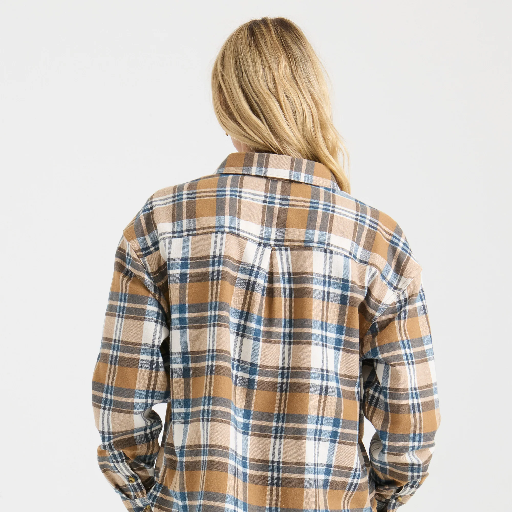 Amberley Light Long Sleeve Flannel - Dark Khaki - Image 4