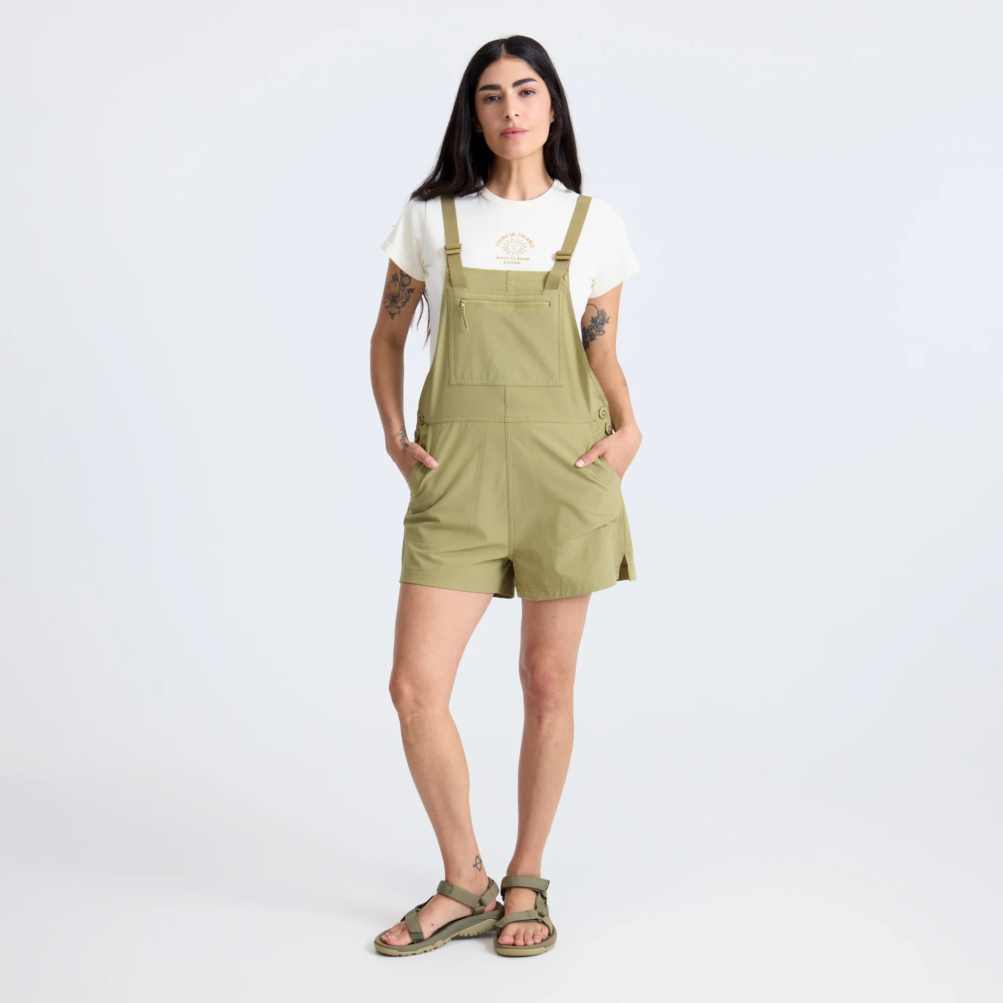 Canyon Romper - Dusty Olive