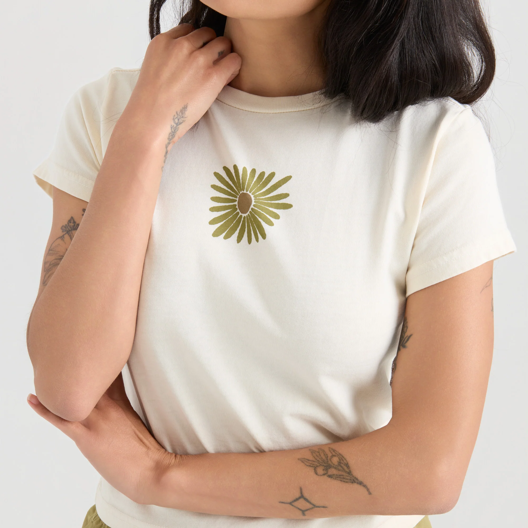 Flower Muse Premium Tee - Bone - Image 4