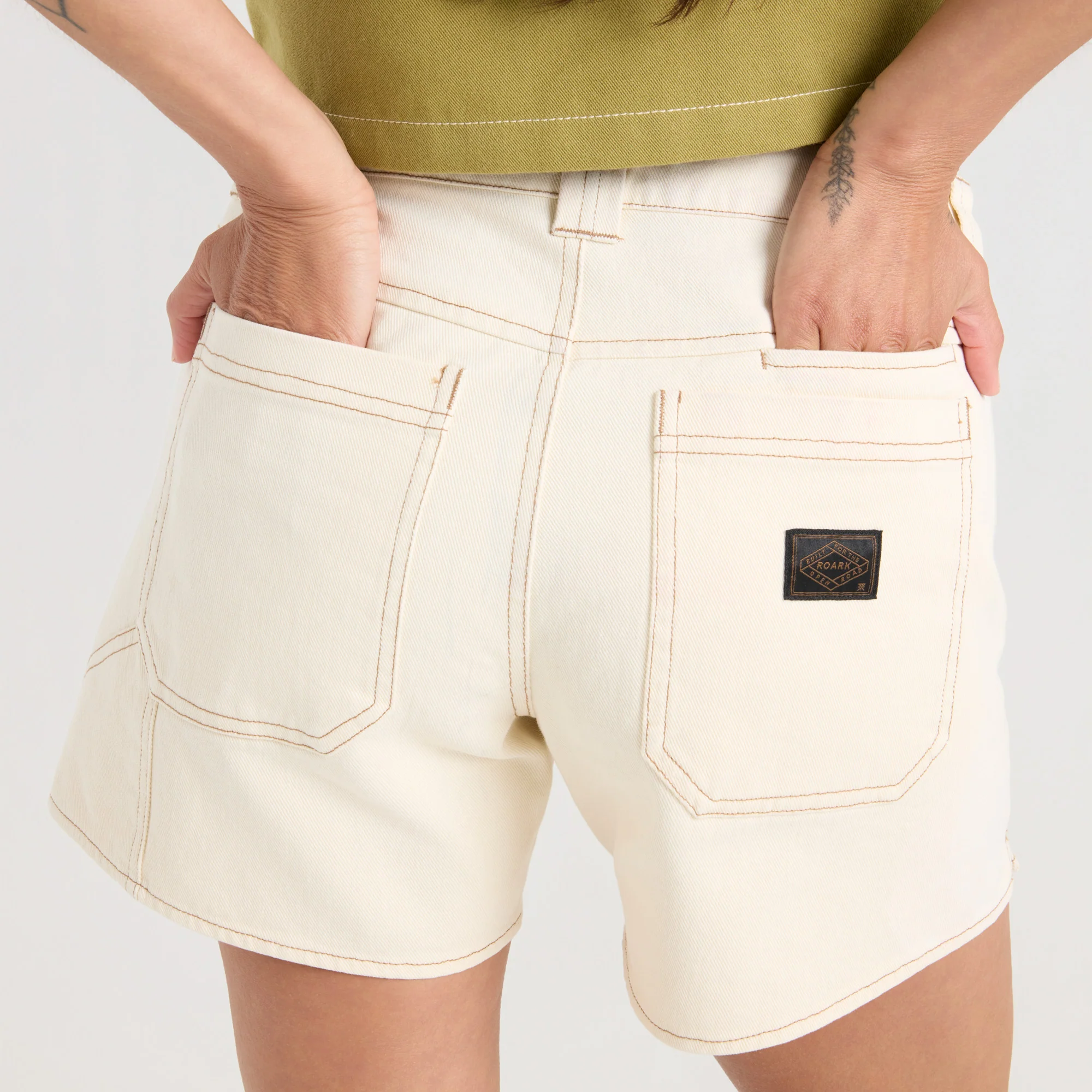 HWY 1 Shorts - Bone - Image 3